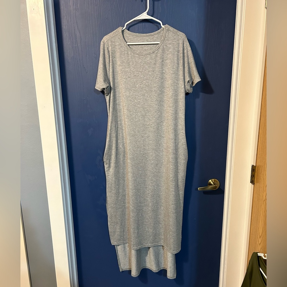 NWT grey T shirt dress